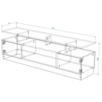Comodă TV Smartex Т9 180cm Kashemir imaginea #3 — magazin online Desire.md