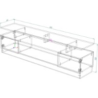 Тумба под ТВ Smartex Т9 200cm TV Graphite/Light Oak фото №3 — интернет-магазин Desire.md
