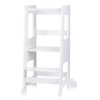 Tabureta-scară pentru copii Chipolino Education Tower White (DIWH02411322)