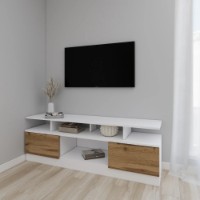Comodă TV Smartex Т9 200cm TV White/Dark Oak imaginea #1 — magazin online Desire.md
