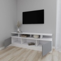 Comodă TV Smartex Т9 200cm White/Graphite imaginea #3 — magazin online Desire.md
