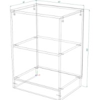 Etajeră Smartex Т7 60cm White imaginea #2 — magazin online Desire.md