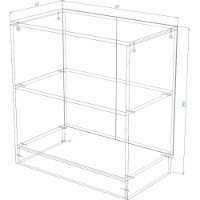Etajeră Smartex Т7 80cm White imaginea #2 — magazin online Desire.md