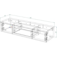 Comodă TV Smartex Т10 100cm Light Oak imaginea #2 — magazin online Desire.md