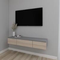 Comodă TV Smartex Т10 100cm Graphite/Light Oak imaginea #1 — magazin online Desire.md