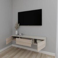 Comodă TV Smartex Т10 100cm Kashemir/Light Oak imaginea #2 — magazin online Desire.md