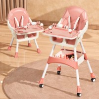 Стульчик для кормления Kidilo SC-50 JHC518 Pink фото №2 — интернет-магазин Desire.md