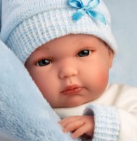 Кукла Llorens Bimbo Con Cojin Celeste 35cm (63507) фото №3 — интернет-магазин Desire.md