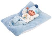 Кукла Llorens Bimbo Con Cojin Celeste 35cm (63507) фото №4 — интернет-магазин Desire.md