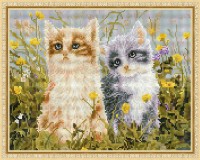 Mozaic cu diamante Diamond Two Cats 40x50cm (YW00252)