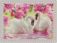 Mozaic cu diamante Diamond Two Swans 30x40cm (YW00480)