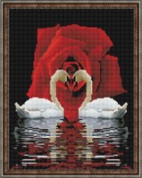 Mozaic cu diamante Diamond Two Swans 40x50cm (YW00545)