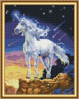 Mozaic cu diamante Diamond White Horse 40x50cm (YW00251)