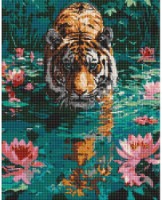 Алмазная мозаика Ideyka A Tiger On The Hunt 40x50cm (AMO8045) 
