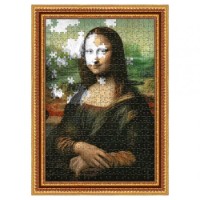 Puzzle Trefl 500 ArtFrame Puzzle Mona Lisa/Leonardo da Vinci (37541) imaginea #5 — magazin online Desire.md