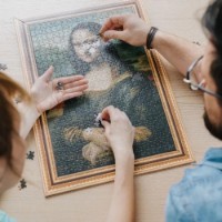 Puzzle Trefl 500 ArtFrame Puzzle Mona Lisa/Leonardo da Vinci (37541) imaginea #7 — magazin online Desire.md