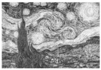Puzzle Trefl 500 ArtFrame Puzzle The Starry Night, Vincent van Gogh (37544) imaginea #3 — magazin online Desire.md