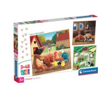 Puzzle Clementoni 3x48 Farm Moments (25791) 
