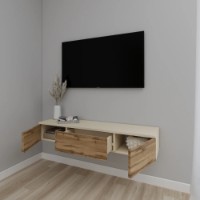 Comodă TV Smartex Т10 120cm Ivory/Dark Oak imaginea #2 — magazin online Desire.md