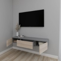 Comodă TV Smartex Т10 140cm Graphite/Light Oak imaginea #3 — magazin online Desire.md