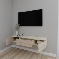 Comodă TV Smartex Т10 140cm Ivory/Light Oak imaginea #3 — magazin online Desire.md