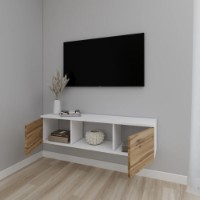 Comodă TV Smartex Т11 140cm White/Dark Oak imaginea #2 — magazin online Desire.md