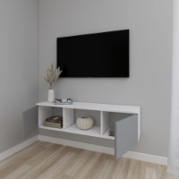 Comodă TV Smartex Т11 140cm White/Graphite imaginea #2 — magazin online Desire.md