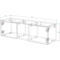 Comodă TV Smartex Т11 100cm Graphite imaginea #2 — magazin online Desire.md