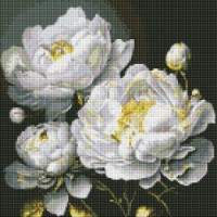 Алмазная мозаика Ideyka Impeccable beauty with hologram rhinestones 40x40cm (AMO7609) 
