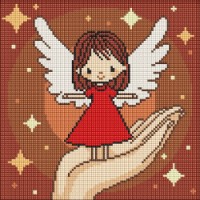 Mozaic cu diamante Ideyka Little Angel 30x30cm (AMO8197)