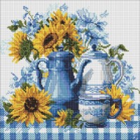 Mozaic cu diamante Ideyka Sunlit Coffee 40x40cm (AMO8342) 