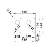 Кухонная мойка Blanco Solis 340/180-U (526128) фото №2 — интернет-магазин Desire.md