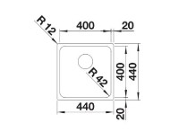 Chiuvetă de bucătărie Blanco Solis 400-IF (526118) imaginea #2 — magazin online Desire.md