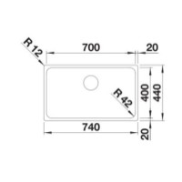 Chiuvetă de bucătărie Blanco Solis 700-IF (526126) imaginea #2 — magazin online Desire.md