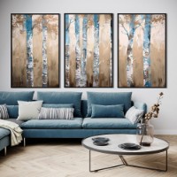 Картина ArtShop Birches Triplych 60x90cm (SET558-MM-L)