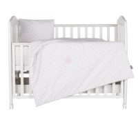 Lenjerie de pat pentru copii Chipolino Stars Beige (SPCET502601)