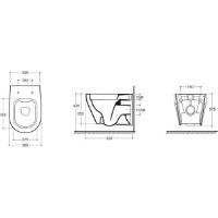 Vas WC Keramin Bari R Slim ML White 1c imaginea #2 — magazin online Desire.md
