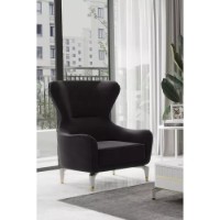 Кресло Moda Life Gold Bella 87x108x84 Black фото №2 — интернет-магазин Desire.md