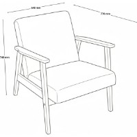 Fotoliu Mobilier Scandi (901) imaginea #3 — magazin online Desire.md