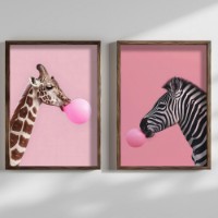 Set de 2 tablouri Wallity HUM107