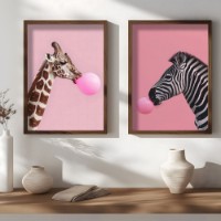 Set de 2 tablouri Wallity HUM107 imaginea #2 — magazin online Desire.md