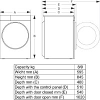 Maşina de spălat rufe Hisense WF3S8045BW3 imaginea #4 — magazin online Desire.md