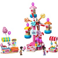 Set de construcție Lego Friends: Candy & Cupcake Ferris Wheel (42700)
