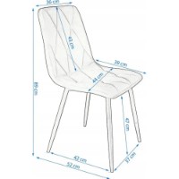 Scaun Jumi Piado Beige (SD-276628) imaginea #2 — magazin online Desire.md