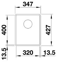 Chiuvetă de bucătărie Blanco Subline 320-FM (523421) imaginea #2 — magazin online Desire.md