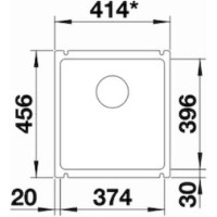 Chiuvetă de bucătărie Blanco Subline 375-U (523726) imaginea #2 — magazin online Desire.md