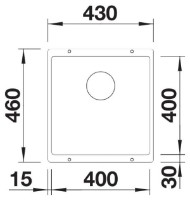 Кухонная мойка Blanco Subline 400-U (525990) фото №3 — интернет-магазин Desire.md