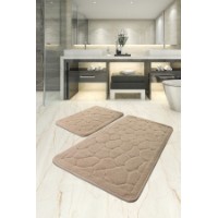 Набор ковриков для ванной L'Essentiel Macaroni Beige Lino Rock фото №1 — интернет-магазин Desire.md
