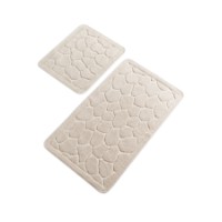 Набор ковриков для ванной L'Essentiel Macaroni Beige Lino Rock фото №2 — интернет-магазин Desire.md