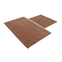 Набор ковриков для ванной L'Essentiel Macaroni Beige Lino Rock фото №4 — интернет-магазин Desire.md